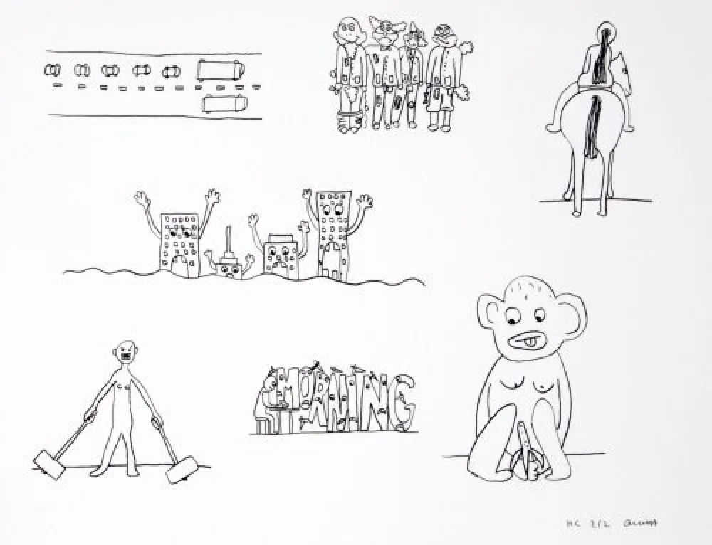 Litografía Breuning  - Random thoughts about life 9