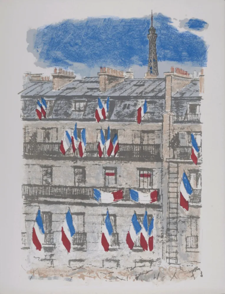 Litografía Brianchon - Le Tricolore, 1962