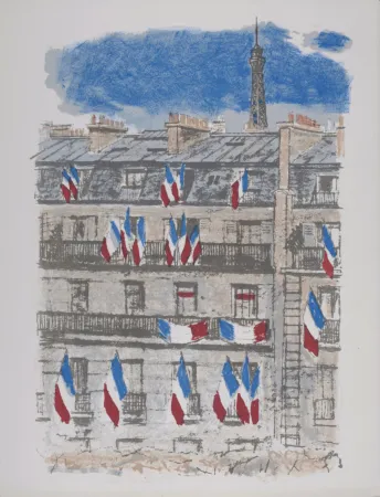 Litografía Brianchon - Le Tricolore, 1962