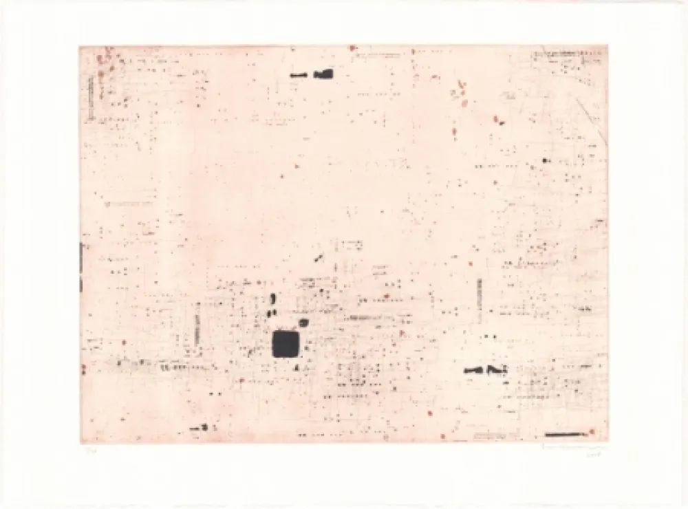 Litografía Brinkmann - Série Barcelone XI