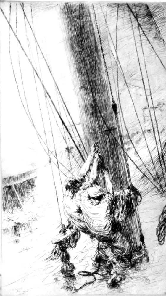 Aguafuerte Briscoe - Clewlines and buntlines