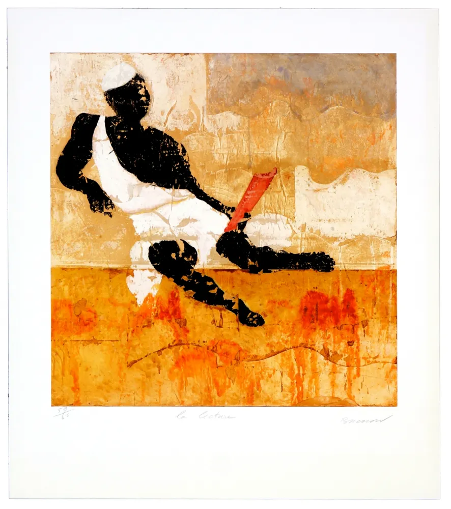 Litografía Brisson - La lecture