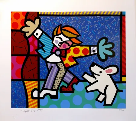 Serigrafía Britto - BRENDAN AND THE WISHING DOG