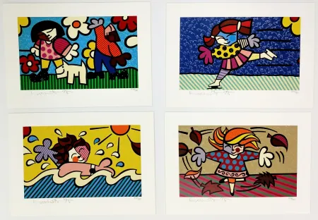 Serigrafía Britto - SEASONS OF MIRACLES - SUITE OF 4
