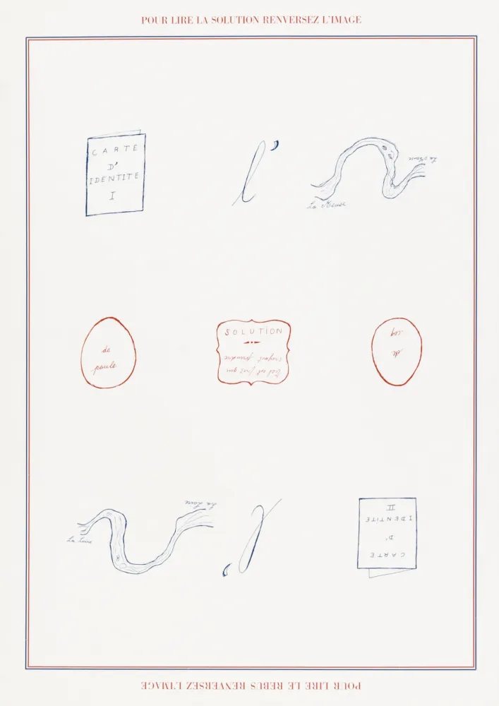 Serigrafía Broodthaers - Rébus