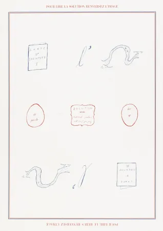 Serigrafía Broodthaers - Rébus