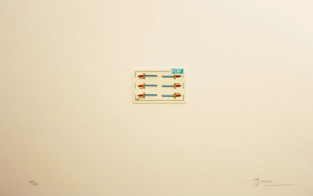 Litografía Brossa - Carpeta 12 Aniversari Galeria Joan Prats