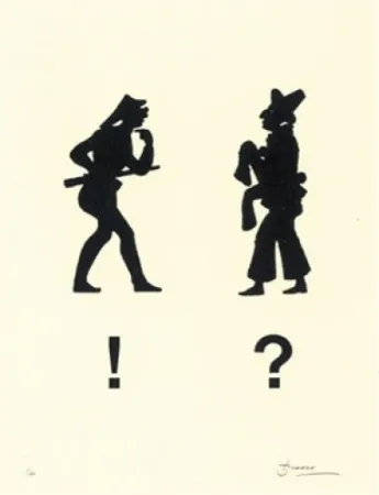 Litografía Brossa - Diàleg