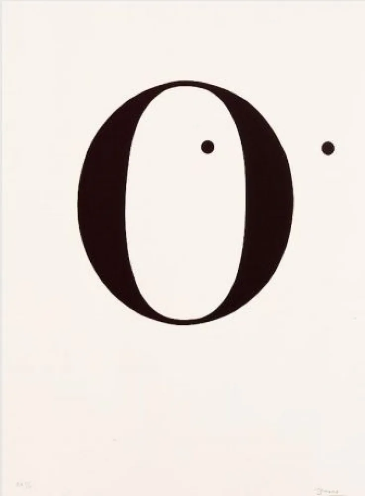 Litografía Brossa - Poema visual. 1970 / 1988