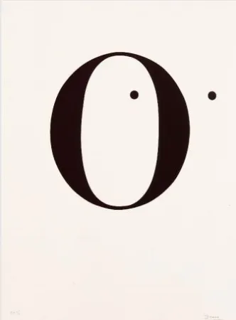 Litografía Brossa - Poema visual. 1970 / 1988