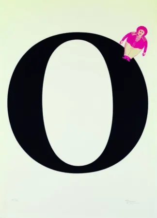 Litografía Brossa - Poema Visual Ceret i Colliure