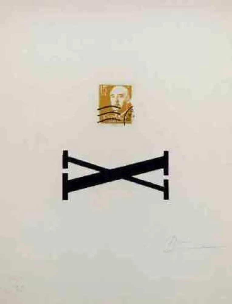 Serigrafía Brossa - Poema Visual - Franco