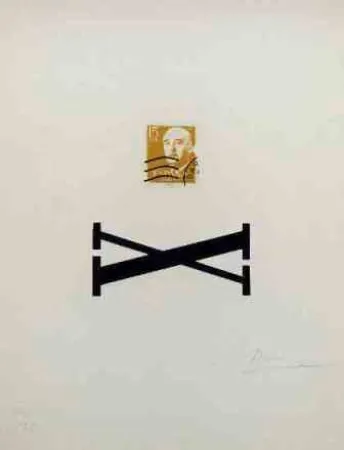 Serigrafía Brossa - Poema Visual - Franco