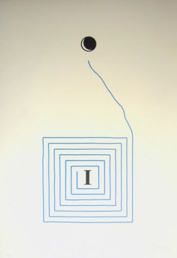 Litografía Brossa - Sans titre