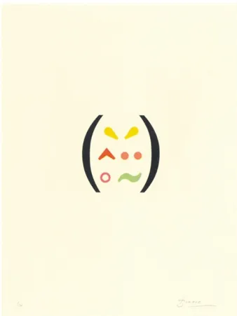 Litografía Brossa - Signes 11