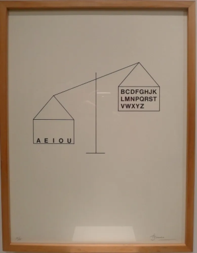 Litografía Brossa - Sin Título