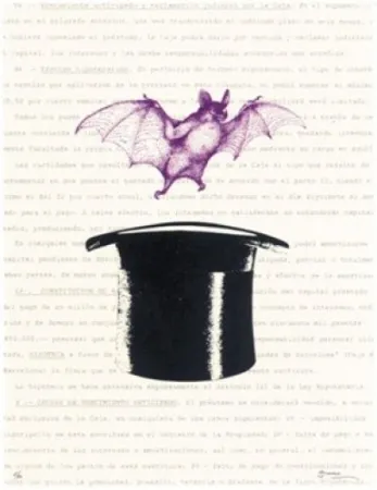 Litografía Brossa - Vampir