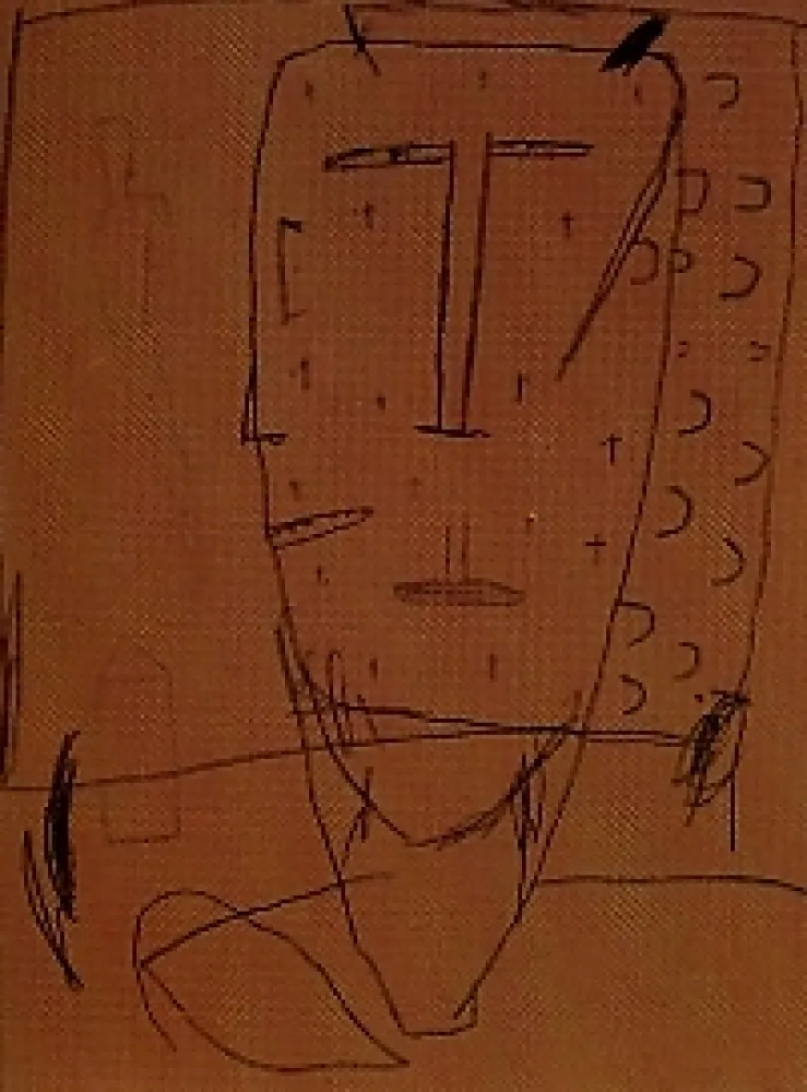 Litografía Brown - Self portrait 4