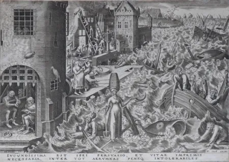Aguafuerte Brueghel - Hope from The World of Seven Virtues