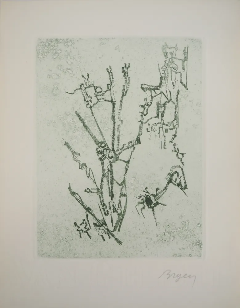 Grabado Bryen - Construction abstraite