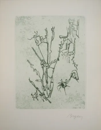 Grabado Bryen - Construction abstraite