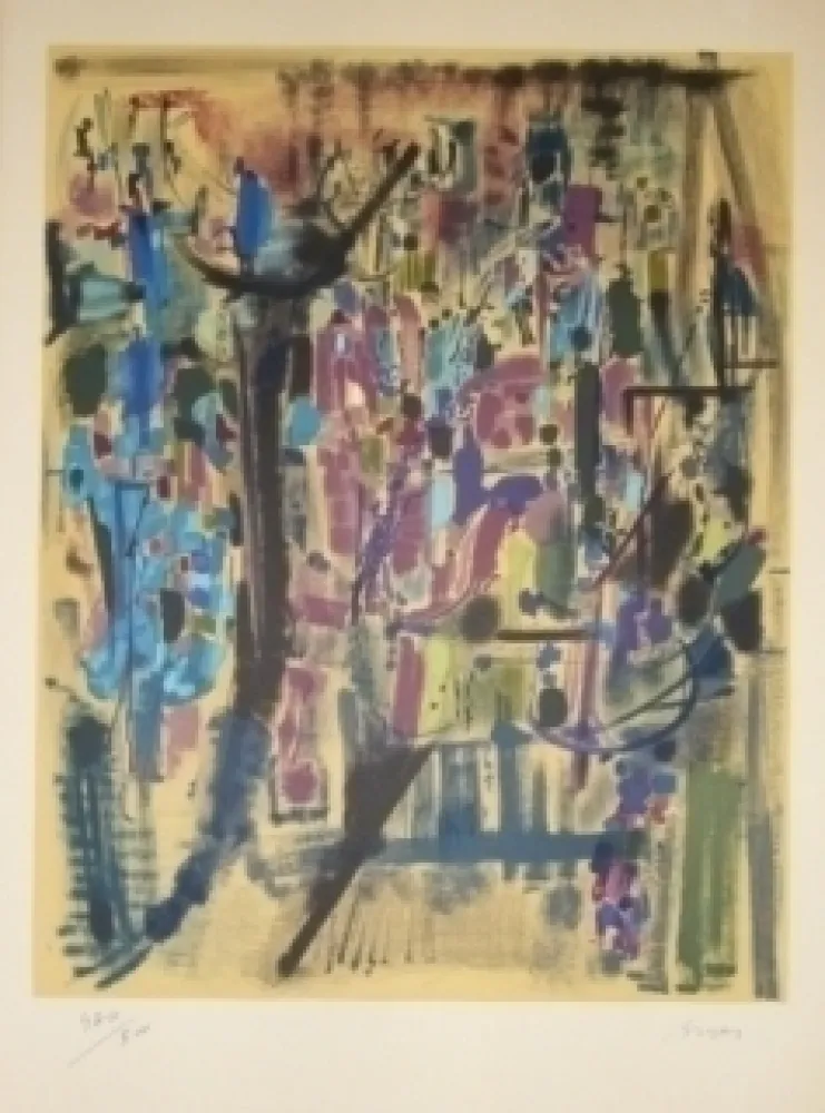 Litografía Bryen - Exposition CNAC 1971