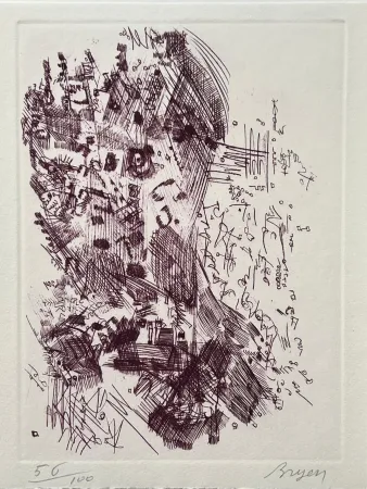 Aguafuerte Bryen - Hommage à Hans Arp 