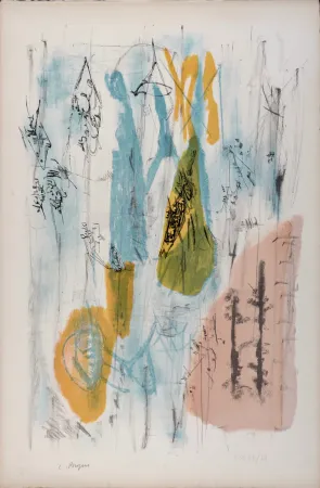 Litografía Bryen - Structure imaginaire, 1951 - Hand-signed!