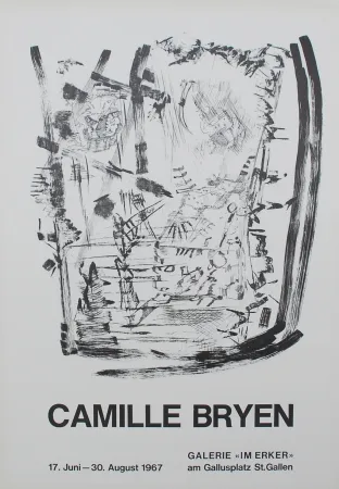 Litografía Bryen - Untitled (Exhibition poster)