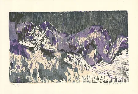 Grabado En Madera Buchholz - Liegende / Reclining Woman