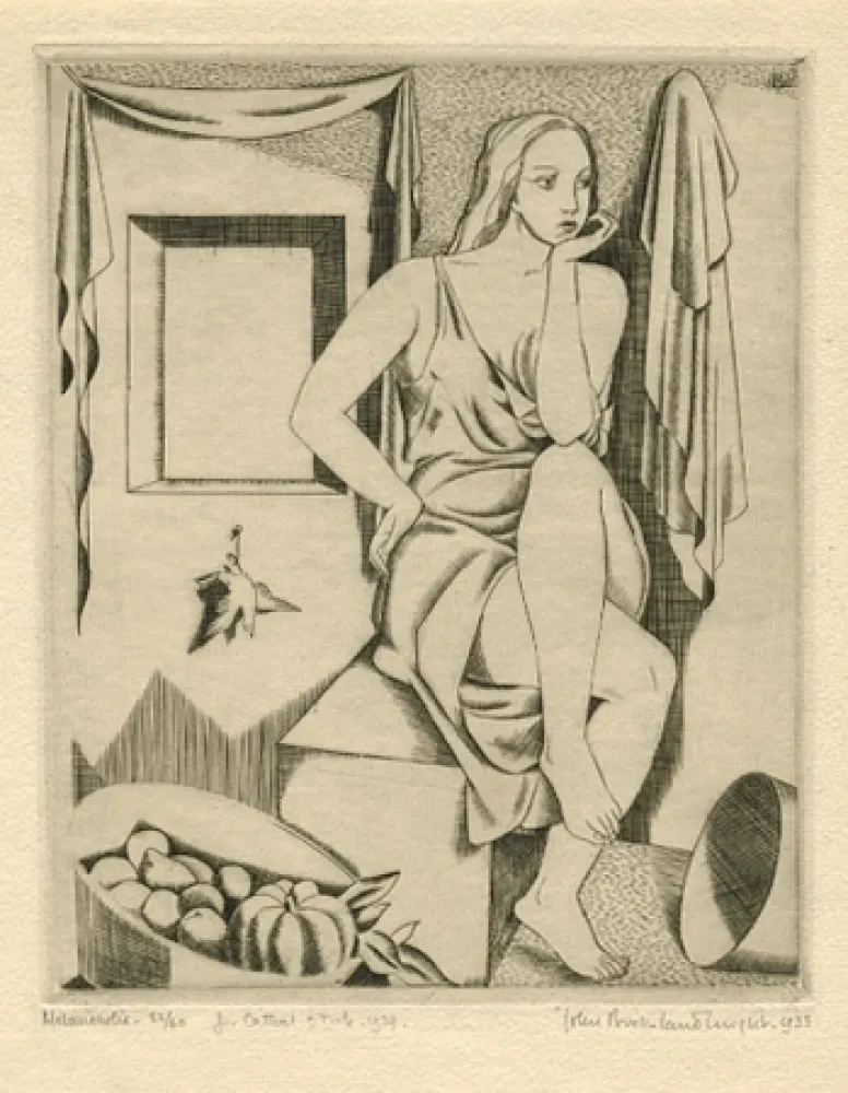 Aguafuerte Buckland-Wright - Melancholie