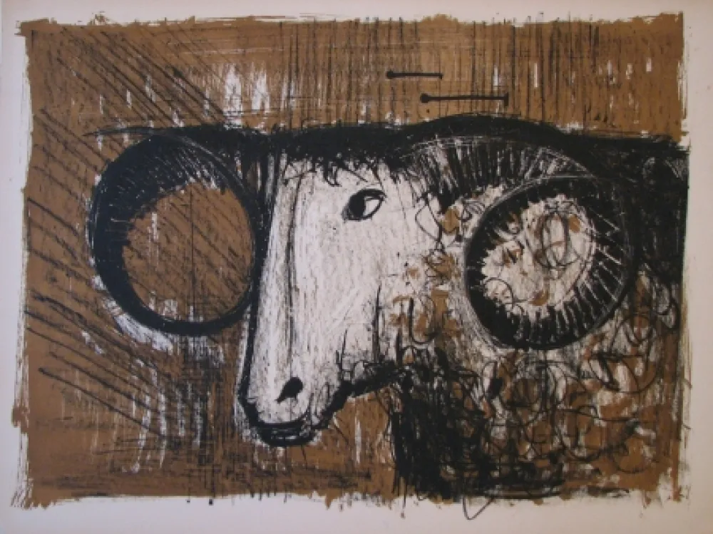 Litografía Buffet - Bélier