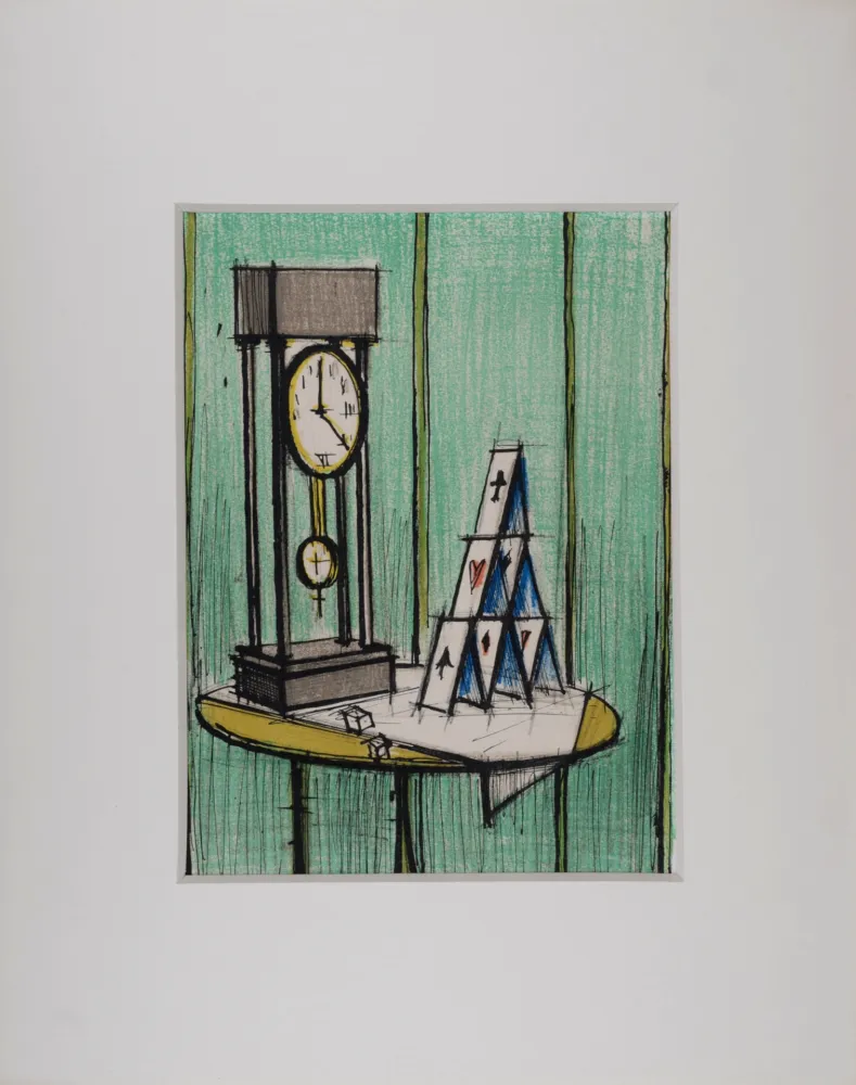 Litografía Buffet - Château de cartes, 1979