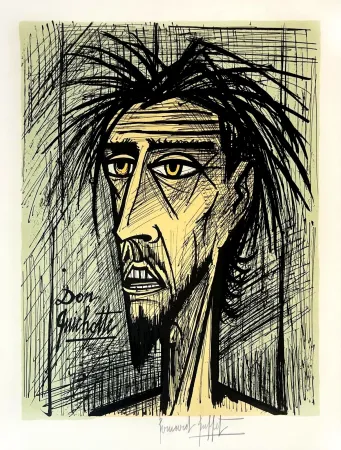 Litografía Buffet - Don Quichotte 