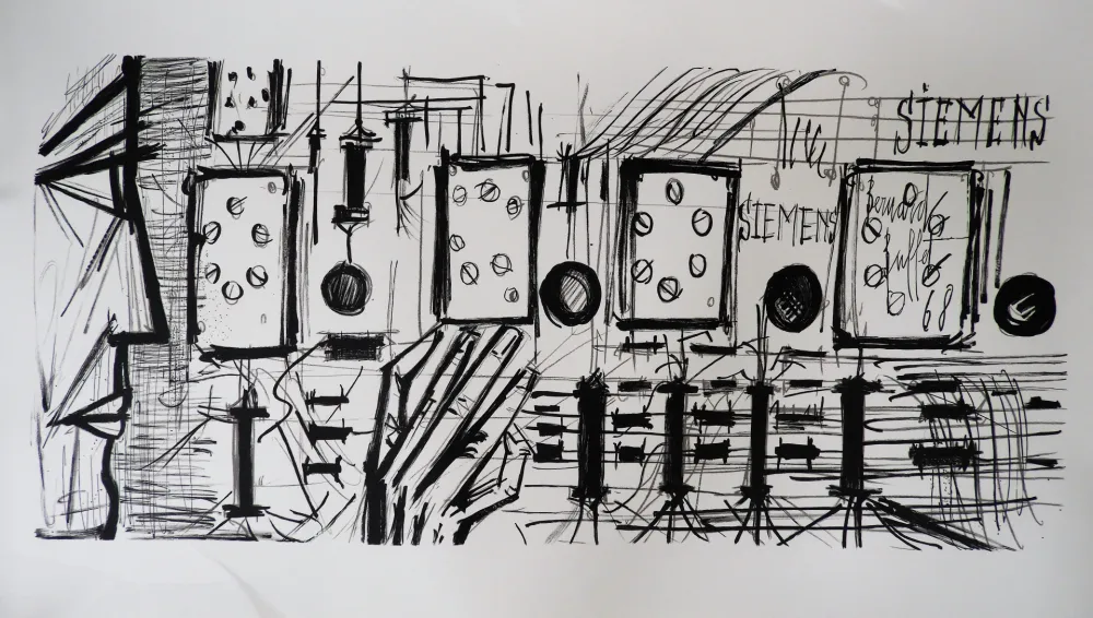 Litografía Buffet - Electronic Circuits, Siemens,