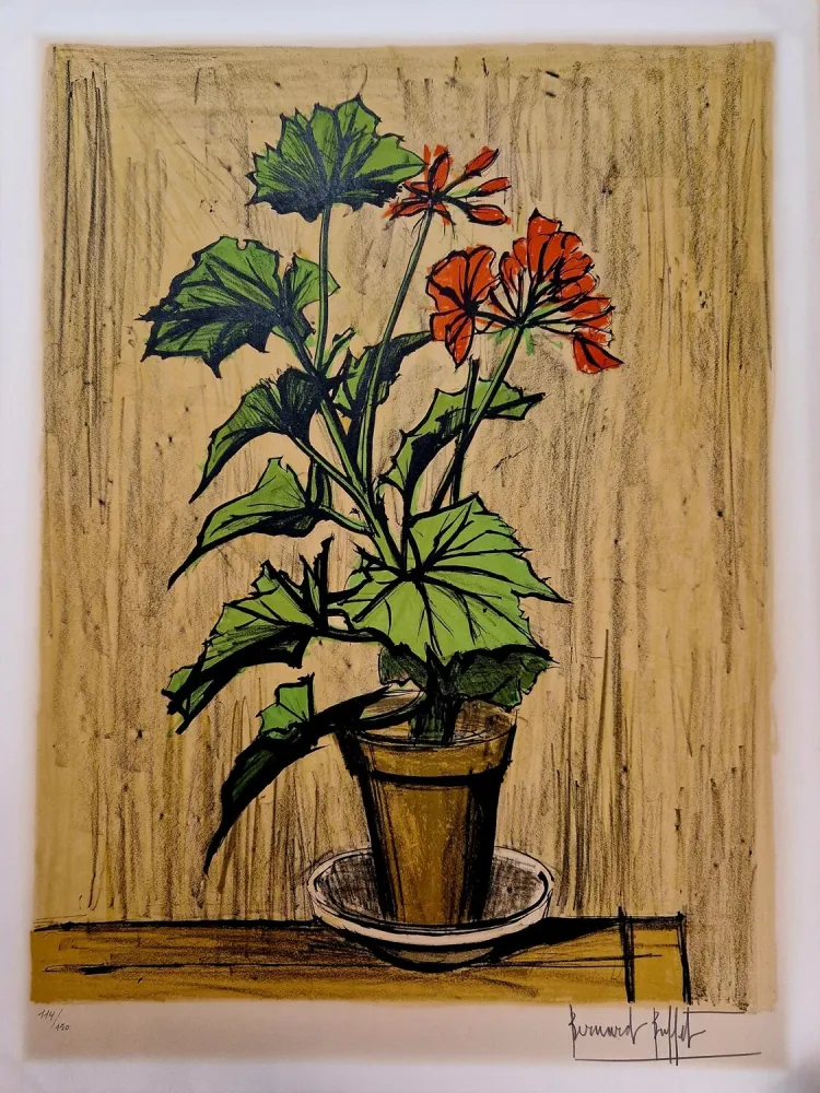 Litografía Buffet - Géranium