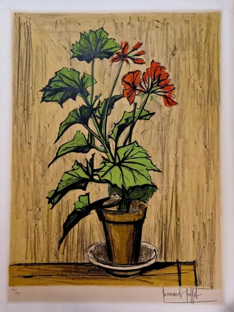 Litografía Buffet - Géranium