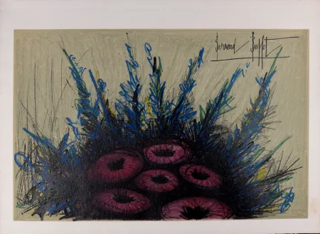 Litografía Buffet - Herbier