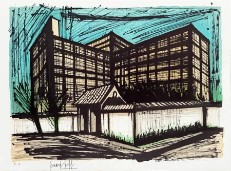 Litografía Buffet - Hôtel Fujita à Kyoto