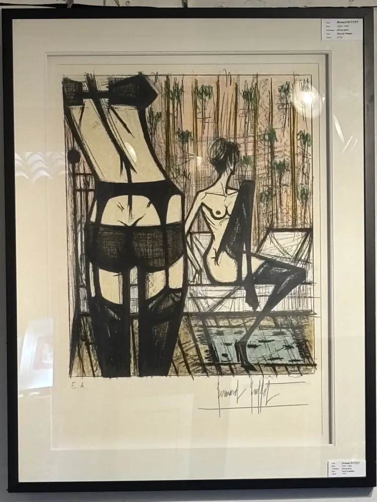 Litografía Buffet - Jeux de dames IX