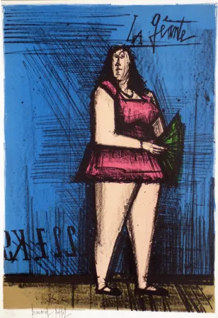 Litografía Buffet - La géante