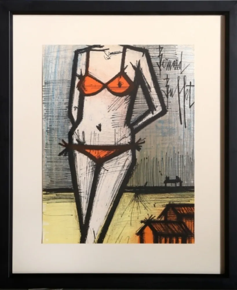 Litografía Buffet - La Plage