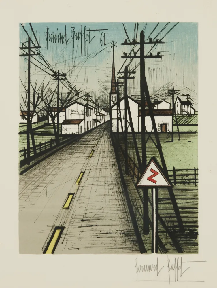 Litografía Buffet - La route