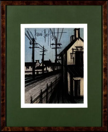 Litografía Buffet - La Route du Village