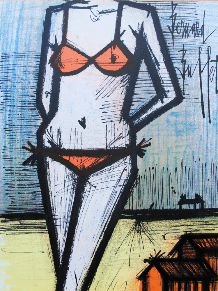 Litografía Buffet - LE BIKINI
