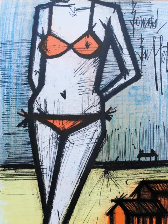 Litografía Buffet - LE BIKINI