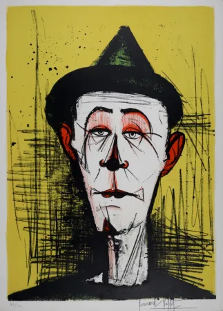 Litografía Buffet - Le clown, 1968 - Hand-signed
