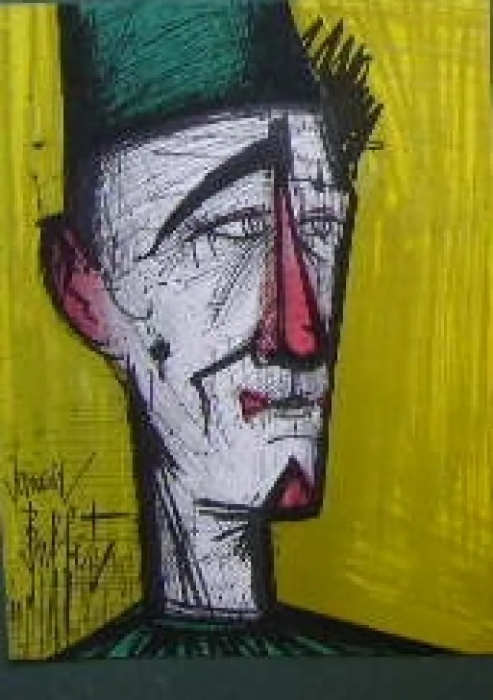 Litografía Buffet - Le clown Jojo