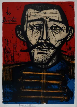 Litografía Buffet - Le Dompteur, 1968 - Hand-signed