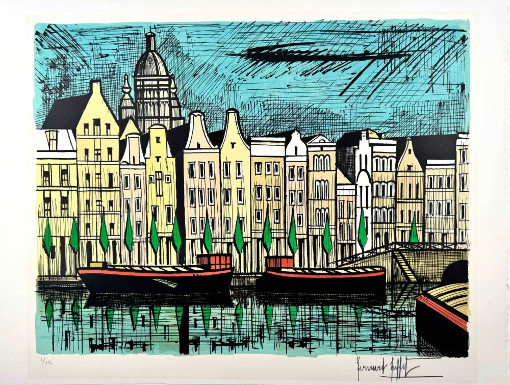 Litografía Buffet -  Le Singel Amsterdam 